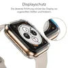 A close-up, angled view of an Apple Watch with a transparent protective case, showcasing its screen and design. Anteprima dell’immagine prodotto