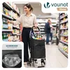VOUNOT® Hliníkový nákupní vozík na schody, nákupní vozík Náhled obrázku produktu 2