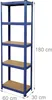 Étagère robuste Relaxdays, H x l x P 180 x 60 x 30 cm, Voir les images du produit 4
