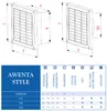 130x130 mm Wandventilatie rooster, afdekking, gaas, Productafbeelding-voorbeeld 2