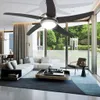 vidaXL Dekorativer Deckenventilator mit Licht 128 cm Braun Produktbild-Vorschau 11