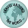 Travel around the World Weltkarte Magnet rund Produktbild-Vorschau 1