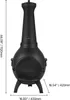 Stufa da patio VEVOR, caminetto a legna 43x42x112 mm, Anteprima dell’immagine prodotto 8