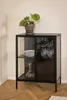 Vitrine Nebas 80cm, 2 Türen und 1 Fachboden - schwarz Produktbild-Vorschau 12
