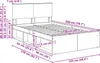 vidaXL Bettrahmen Braun Eichen-Optik 120 x 200 cm Produktbild-Vorschau 8