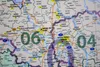 Postleitzahlenkarte von Deutschland, PLZ Wandkarte mit Produktbild-Vorschau 5