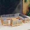 The Living Store 13-tlg. Garten-Lounge-Set mit Grauen Produktbild-Vorschau 2