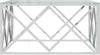 Couchtisch 80x80x40 cm Edelstahl und Glas Produktbild-Vorschau 3