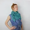 Baumwolltuch - grün - dunkelgrün Lurex silber - Produktbild-Vorschau 7