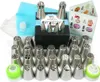 A set of cake decorating nozzles and accessories laid out on a white background. Produktbild-Vorschau