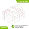 BRAST Gewächshaus Aluminium mit Fundament | 310x250x235cm | Produktbild-Vorschau 8
