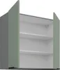 Oberschrank LUNARA – Breite 80 cm, Grün/Anthrazit Produktbild-Vorschau 2