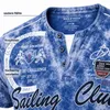Herren T-Shirt | Sommershirt | Batik Optik | 2879 Indigo Produktbild-Vorschau 5
