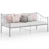 vidaXL Schlafsofa Bettgestell Grau Metall 90x200 cm -  Produktbild-Vorschau 2