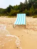 Strandliege SAND, türkisfarbene Streifen Produktbild-Vorschau 8