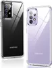 Two clear phone cases, one with a black phone inside and one with a purple phone inside, are displayed side-by-side. Náhľad obrázku produktu