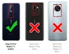Three phone backs showing compatibility with a screen protector. Produktbild-Vorschau
