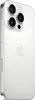 A white iPhone 16 Pro Max with a silver frame is shown from a diagonal back view against a white background. Podgląd zdjęcia produktu