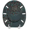 A toilet seat with a floral pattern. Produktbild-Vorschau