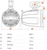 Hertz Marine HTX 8 M-CL-TW 2-pásmový koaxiálny reproduktor Náhľad obrázku produktu 3