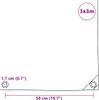 vidaXL Abdeckplane 650 g/m² 3x3 m Grau Produktbild-Vorschau 6