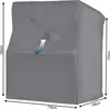 Schutzhülle Strandkorb L 119 x 106 x 160 cm Grau | Produktbild-Vorschau 3