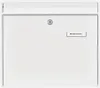 A white mailbox with a lock and a nameplate. Anteprima dell’immagine prodotto