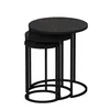 Skye Decor, Gloria - Black, table d'appoint (3 pièces), 100 Voir les images du produit 5