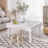 Atmosphera Ribcord Hocker - beige - Holz/Stoff - D31 x H43 Produktbild-Vorschau 3