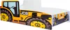 Enkele bed "Tractor" geel, 140x70 cm, inclusief matras Productafbeelding-voorbeeld 1