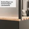 Gartenbank Truhebank Windschutz Sichtschutz satiniert 185 Produktbild-Vorschau 5