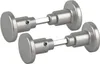 BigDean 2x Aluminium Türgriffe Zimmertürknopf Knopfdrücker Produktbild-Vorschau 1