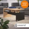 Casaria® Table Basse rectangulaire Bois Gris 95x55x50cm Voir les images du produit 2