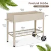 COSTWAY Hochbeet mit Ablage & 2 Rollen, Erhöhtes Gartenbeet Produktbild-Vorschau 7