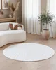 Tappeto Tapiso HYGGE Moderno Rotondo Bianco Soggiorno Anteprima dell’immagine prodotto 7