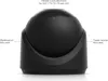 A black security camera with descriptive text labels pointing to its features. Anteprima dell’immagine prodotto