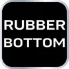 The image shows the words "RUBBER BOTTOM" in white text on a black background, with a rounded border. Náhľad obrázku produktu