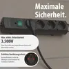 Grendosa 4-Way 2 m Black - 4 x Grounded Plug TYPE F Voir les images du produit 12