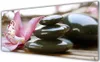 Glasbilder 125x50 Wandbild Druck auf Glas Blumen Steine Produktbild-Vorschau 1