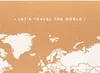Miss Wood Weltkarte Woody Map Natural Cork XXL white Produktbild-Vorschau 3