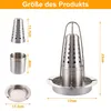 Hähnchenbräter, 2 Stück Edelstahl Hähnchengrill, Bierdose Produktbild-Vorschau 2