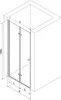 Mexen Lima drzwi prysznicowe składane 60 cm, transparent, Podgląd zdjęcia produktu 5