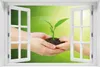 Wallario selbstklebendes Poster mit Fenster-Illusion - Eine Produktbild-Vorschau 1