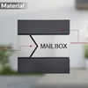 MONZANA® XXL Briefkasten Postkasten mit Zeitungsfach Produktbild-Vorschau 9