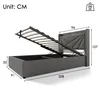 MODFU Boxspringbett Hydraulisches 90 x 200 cm mit USB Typ C Produktbild-Vorschau 7