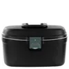 A black beauty case with a combination lock on a white background. Produktbild-Vorschau