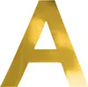 Oblique Unique Bügelbild Buchstabe A Bügelfolie für DIY Produktbild-Vorschau 1