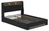 Polsterbett Vitalispa Christin Anthrazit/Eiche 140x200 mit Produktbild-Vorschau 1