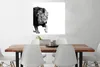 MuchoWow® Poster Löwe - Tiere - Schwarz - Weiß 75x75 cm - Produktbild-Vorschau 2