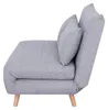 Canapé en tissu convertible en lit double - Gris - 148 x Voir les images du produit 3